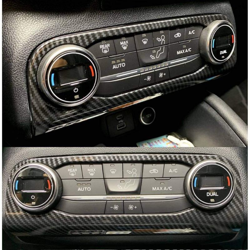 全新 2020-2021福特 Kuga MK3 三代冷氣旋鈕飾板 碳纖維紋