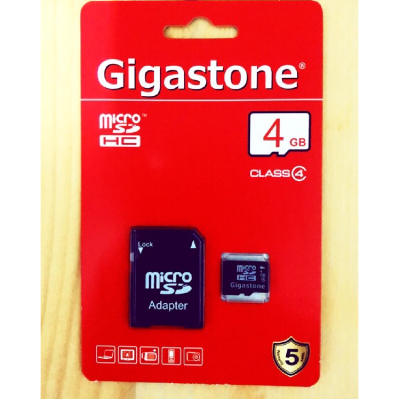 Gigastone 立達國際 microSD SDHC 4G C4記憶卡 附SD轉卡