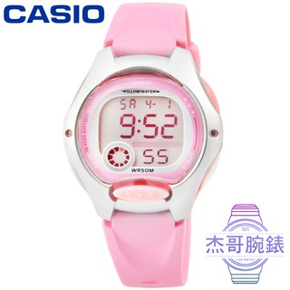 【杰哥腕錶】 CASIO卡西歐鬧鈴多時區電子錶-粉紅 / LW-200-4B (台灣公司貨)