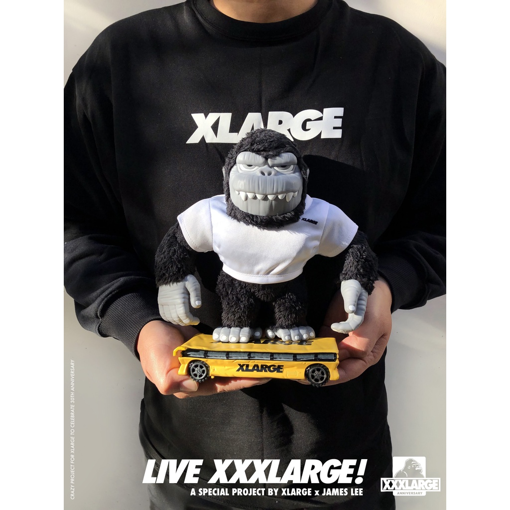 【撒旦玩具 SatanToys】預購 XLARGE James Lee 30週年 金剛猩猩公車滑板 街頭潮牌潮玩毛絨公仔