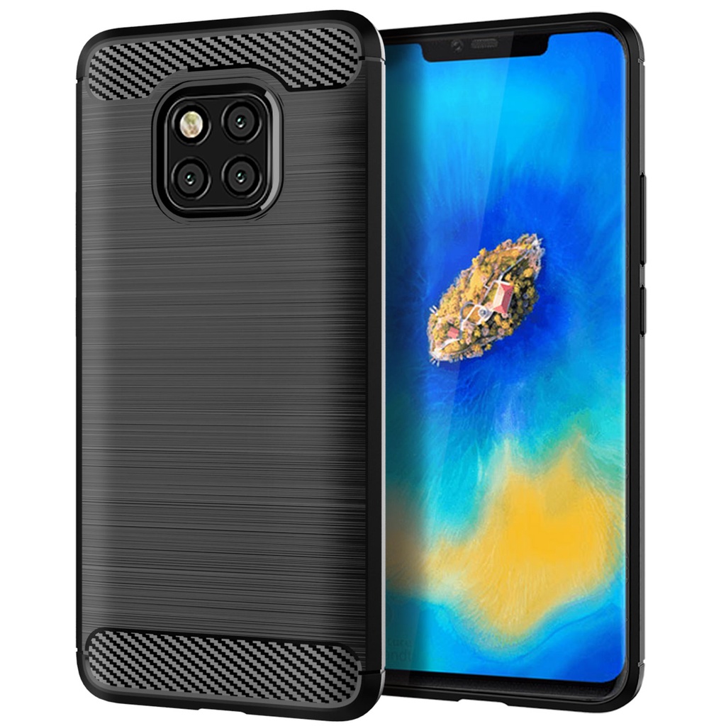 碳纖維拉絲條紋 華為 Huawei Mate 20 lite Pro RS X mate 20X 軟矽膠tpu手機殼 防