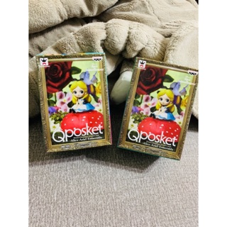 愛麗絲 坐姿 Qposket 迪士尼 公仔 軟膠 日版 日本代購 拍照小物
