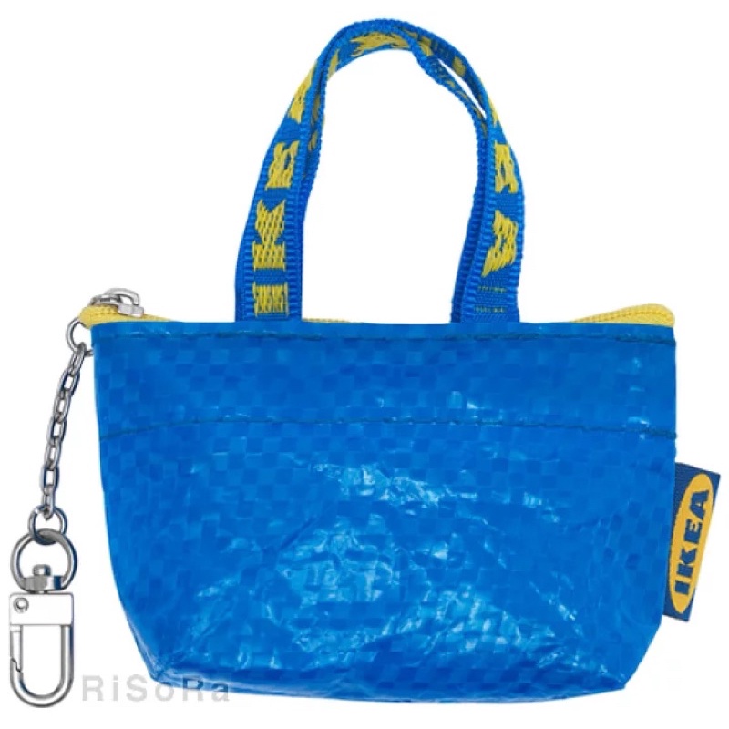 【漫畫物語】現貨 日本 正版 IKEA 藍色購物袋 零錢包