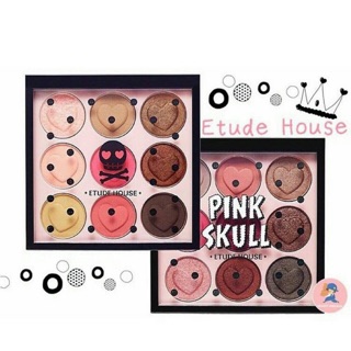 Etude House X Pink Skull 粉紅 龐克骷髏 9色 眼影盤(1g*9)