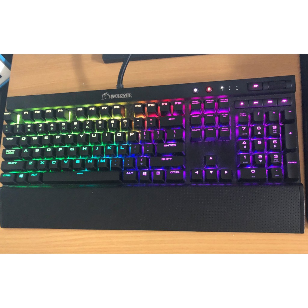 Corsair K70 Rgb Rapidfire 英文版銀軸鍵盤 蝦皮購物