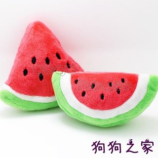 ☆狗狗之家☆寵物 蔬果 發聲 bibi叫 玩具 磨牙潔牙好幫手～西瓜 柳橙