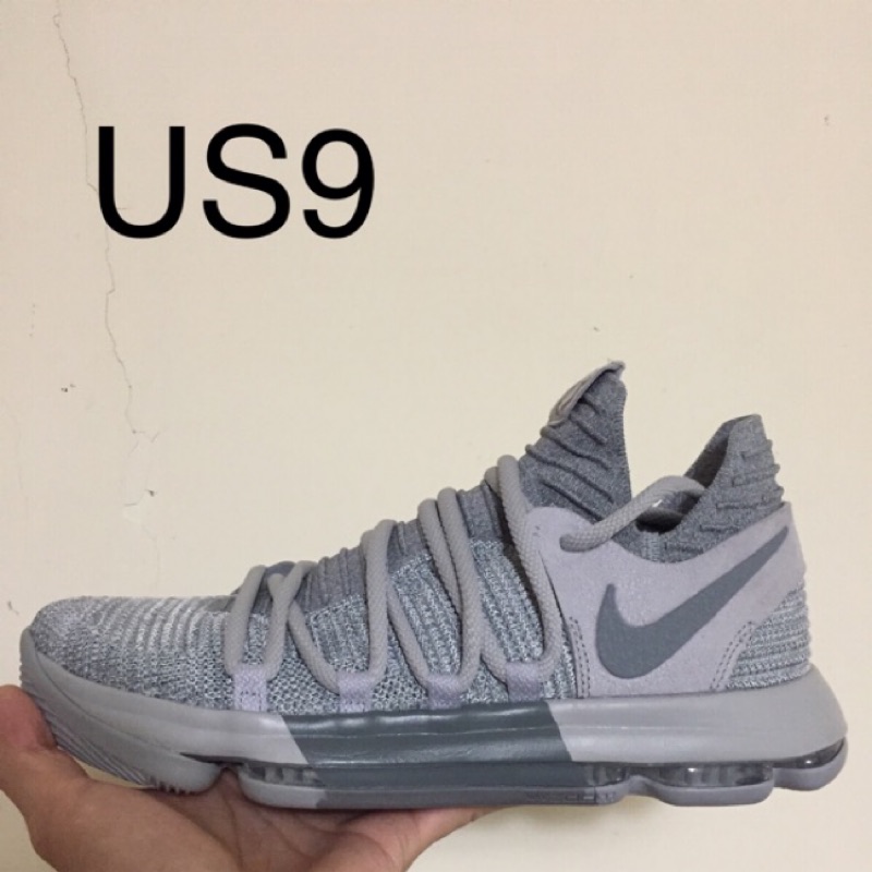 (全新台灣公司貨）Nike KD10 灰色 籃球鞋