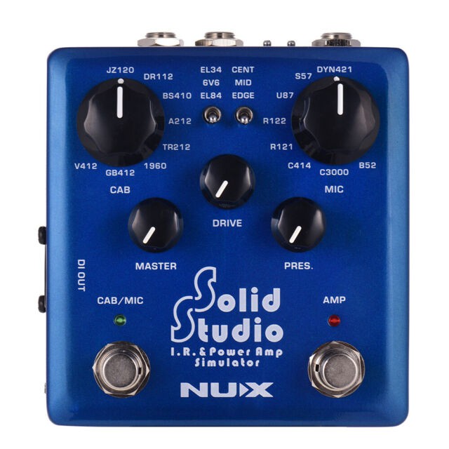 (贈變壓器) Nux Solid Studio 箱體 後極 模擬 現貨免運 IR 電 木 吉他 效果器 DI 錄音 演出