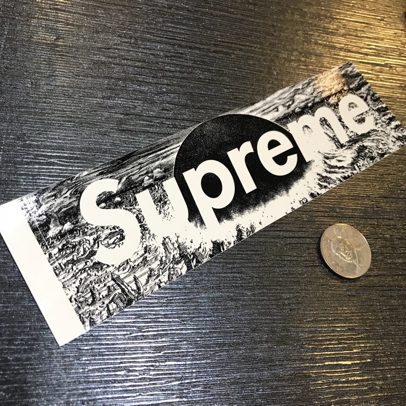 Supreme x akira 全新正品 box logo sticker 貼紙 現貨供應