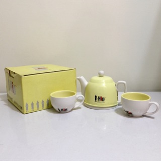 全新 泡茶 水杯 茶杯 咖啡杯 禮盒組 米黃色