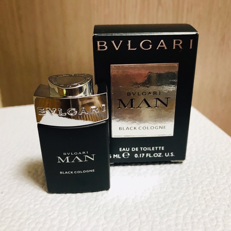 BVLGARI 寶格麗 Man Black Cologne 當代冰海男性古龍淡香水 5ml 男性小香/ 現貨