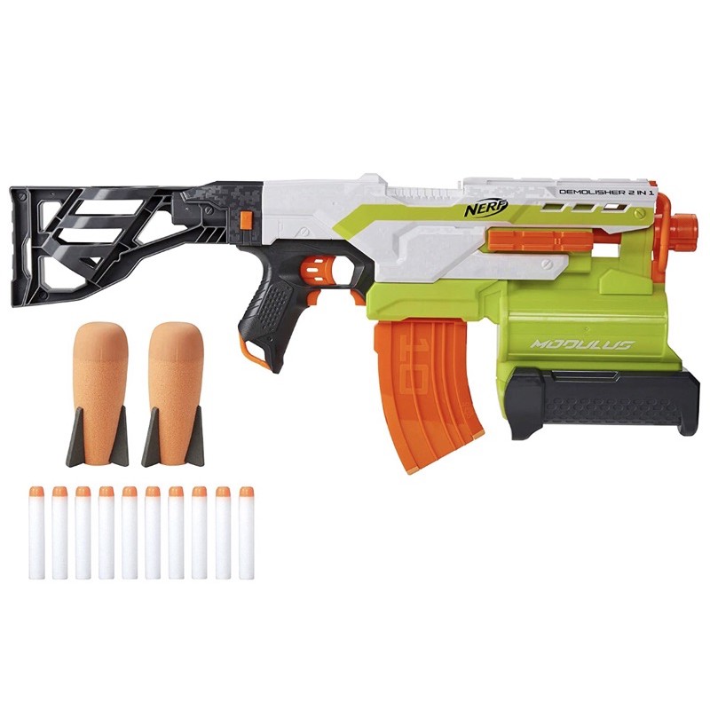 現貨不用等 橙（橘）機 NERF Modulus Demolisher 2-in-1 Blaster榴彈發射器 自由模組