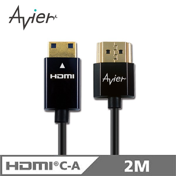 【Avier】HDMI A-mini傳輸線~1.4超薄極細版 (2M)