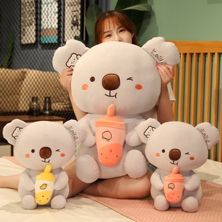 新品🚀🚀✨軟體羽絨棉奶茶杯考拉公仔 大號樹袋熊 毛絨玩具 抱枕 兒童禮物