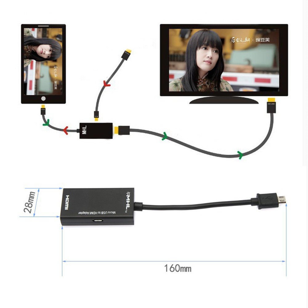MHL Micro USB轉HDMI MHL ADPTER 適用 SAMSUNG HTC SONY有現貨