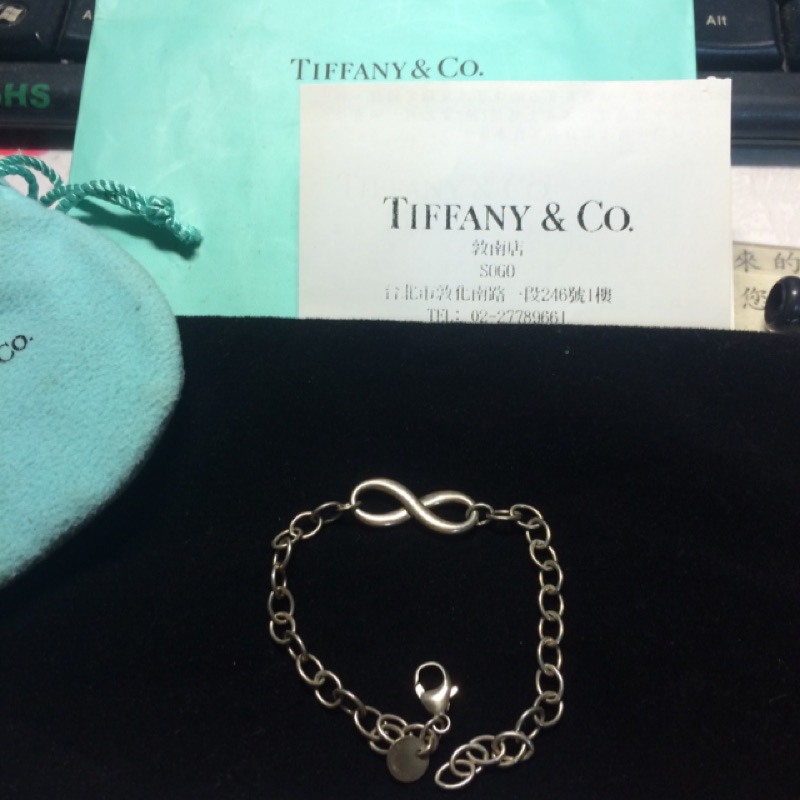 Tiffany&amp;Co. 無限手鍊 純銀 銀製品 百貨專櫃