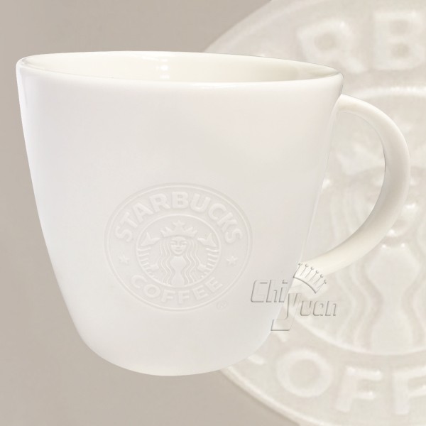 Starbucks 台灣星巴克 2010 白骨瓷Logo 20oz 品牌經典 絕版女神Logo 白品牌 白女神 馬克杯
