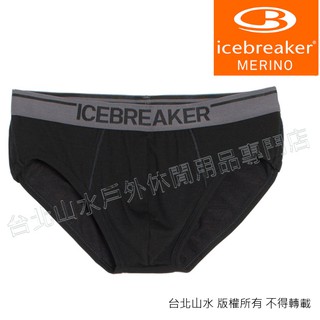 Icebreaker 羊毛內褲/美麗諾三角內褲/排汗內褲BF150 Anatomica 103031 001 男黑