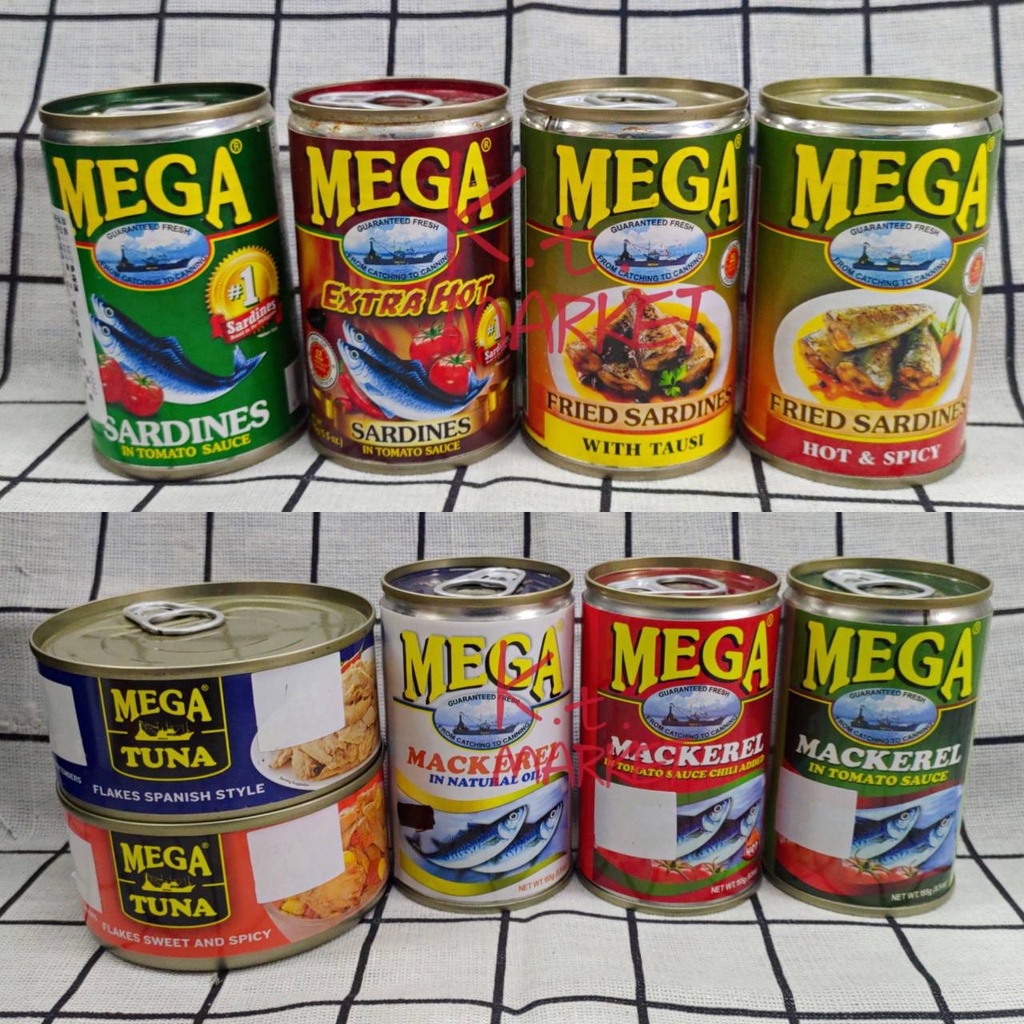 菲律賓🇵🇭 MEGA Sardines 沙丁魚 番茄鯖魚 罐頭 鮪魚 TUNA 東南亞
