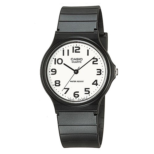 【CASIO】超薄經典指針錶-白面粗黑數字(MQ-24-7B2)正版宏崑公司貨