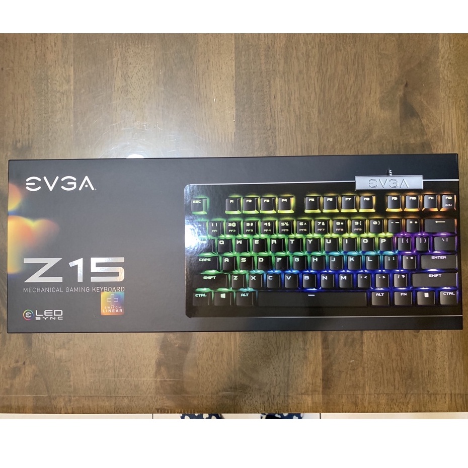 【全新未拆】Evga Z15 電競鍵盤 注音 線性軸 銀軸