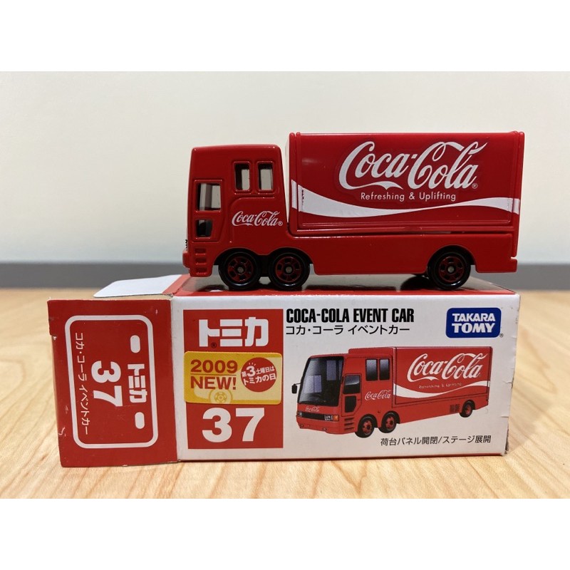 新品 )多美 絕版  新車貼 TOMICA No.37 COCA-COLA EVENT CAR 可口可樂