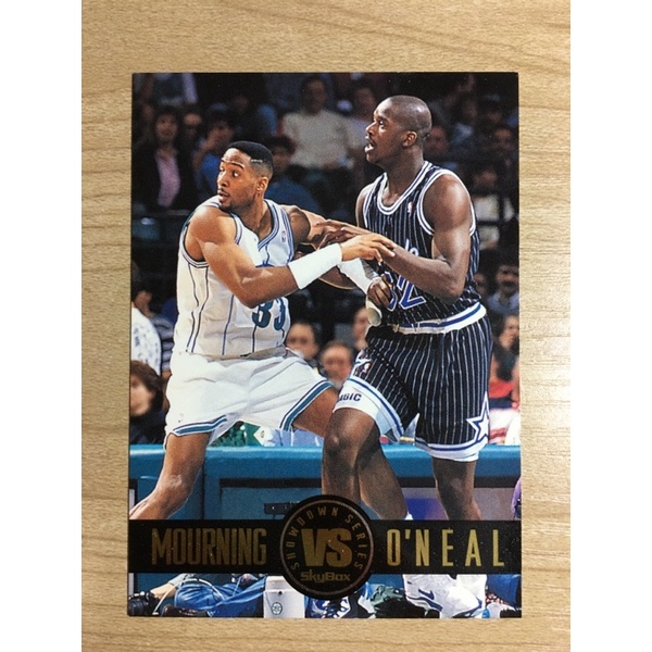 skybox 1999 SHAQUILLE O'NEAL x ALONZO MOURNING 特卡 nba 球員卡 魔術