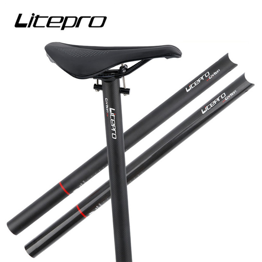 Litepro 31.8 * 580MM 碳纖維座桿折疊自行車 33.9mm * 580MM 座管 412 SP8 Fn