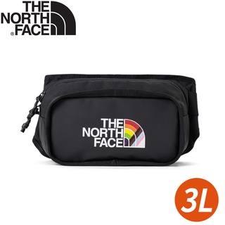 【The North Face EXPLORE HIP PACK 3L休閒腰包《黑色多彩》】3KZX/小包/斜背包