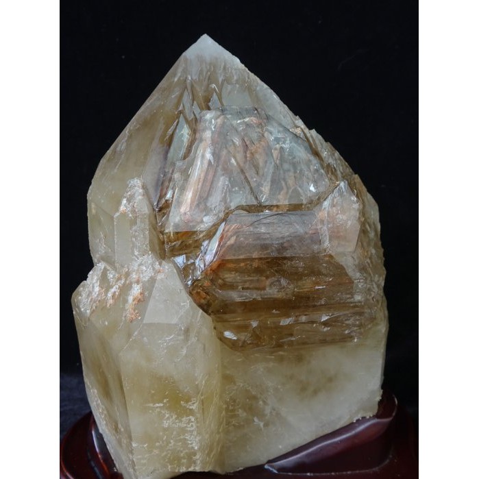 ~shalin-crystal~巴西水膽鱷魚骨幹水晶~6.19公斤~晶質清透~含萬年水~帶水~帶財~值得收藏!