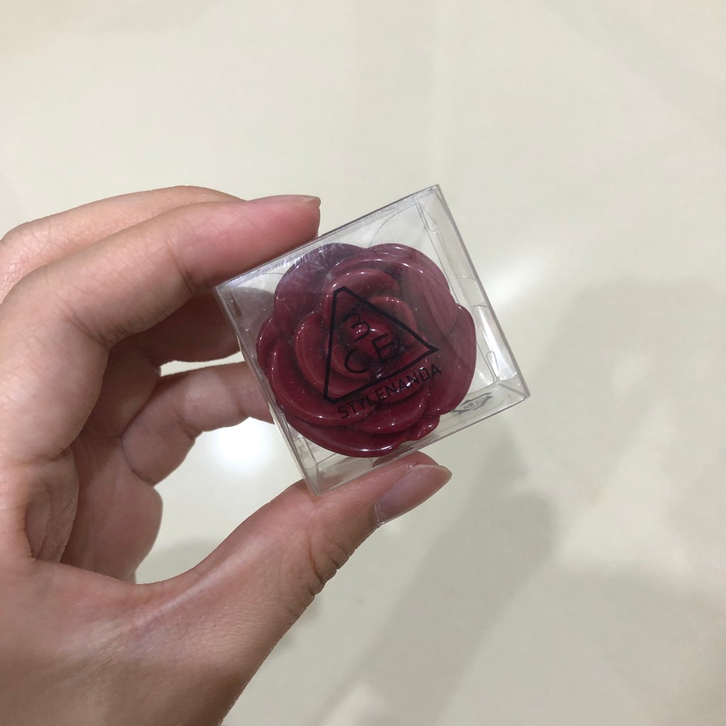 韓國 3CE 玫瑰潤色護唇膏 玫瑰花瓣潤唇膏 BC002 BRICKRED 乾燥玫瑰 潤唇膏 口紅