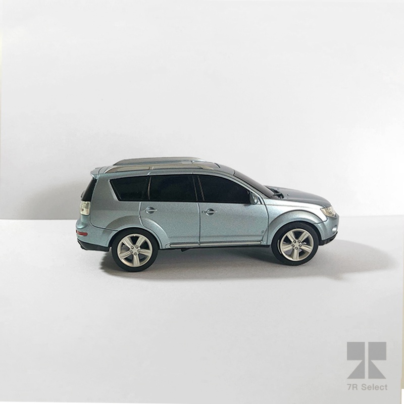 【二手】現貨三菱 MITSUBISHI Outlander 1/43  原廠迴力模型車-香檳藍 | 絕版 歐蘭德 玩具車