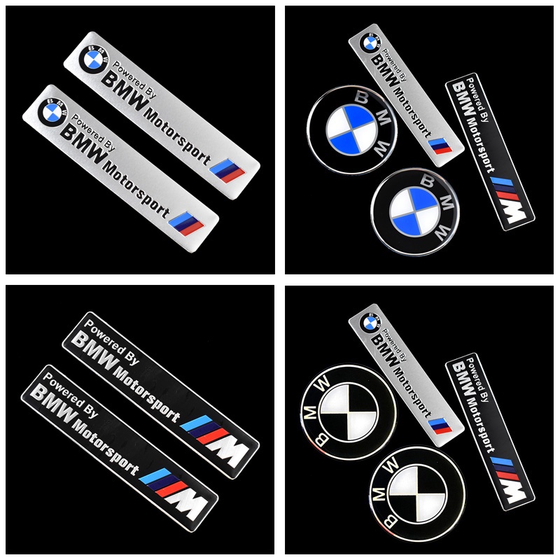 *現貨*3D鋁合金BMW Motorsport汽車改裝標誌貼紙