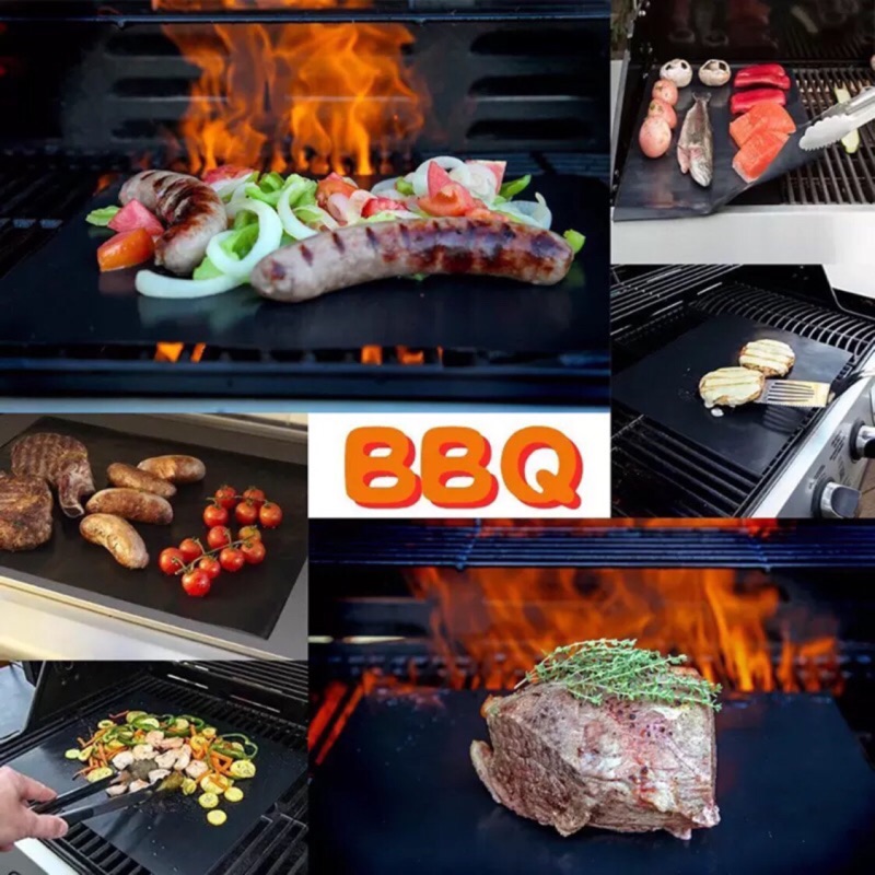 &lt;哩扣&gt;中秋烤肉必備BBQ Grill Mat 燒烤墊 烤肉墊 不粘燒烤墊