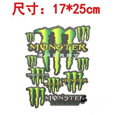 FOX川崎 鬼爪 MONSTER 貼紙一套，可分開單張貼