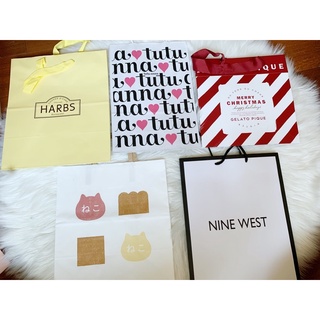 品牌紙袋（大）HARBS/tutu anna/gelato/neko neko/NINE WEST