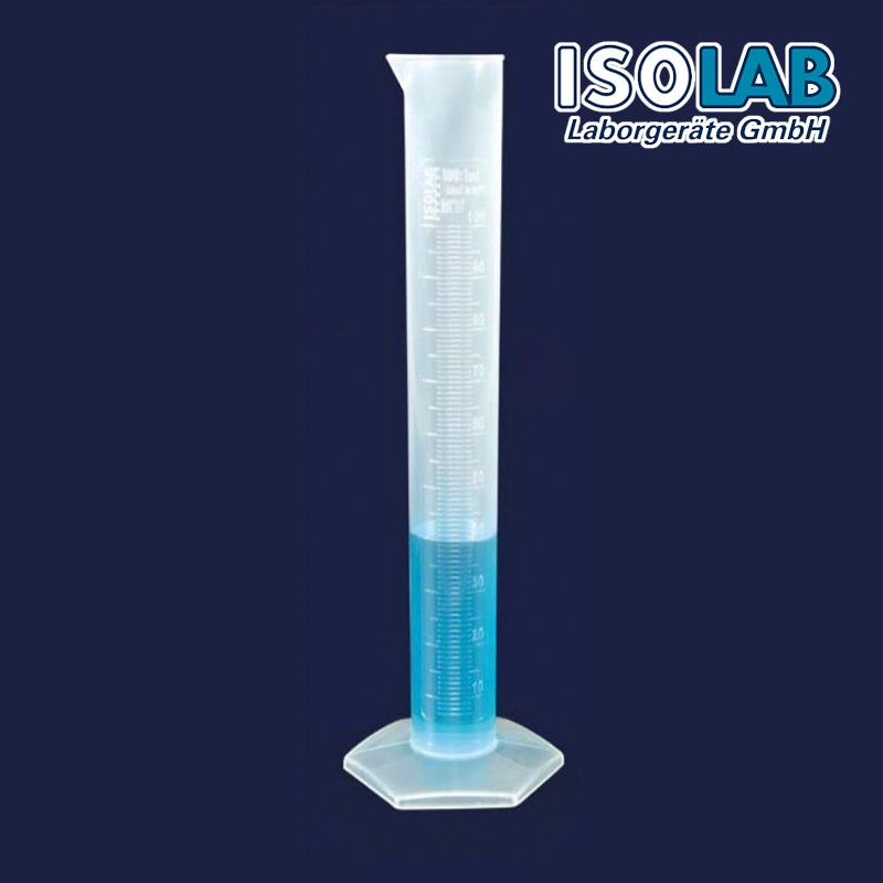 【ISOLAB】德國 浮雕刻劃 PP塑膠量筒 10~1000ml 實驗室耗材 實驗儀器&lt;蝦皮代開發票&gt;