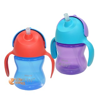 Philips Avent 繽紛吸管水杯200ML，9個月寶寶適用，專業的訓練設計，讓寶寶充滿自信地學習獨立吸吮的技巧