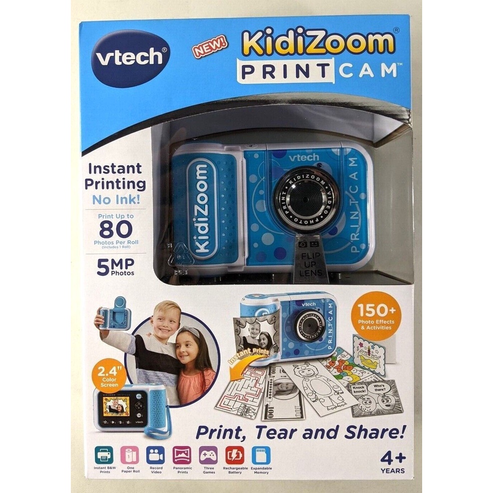 VTech Kidizoom PrintCam 兒童即時打印相機｜拍立得 相印機 無墨水 自拍 遊戲 2311