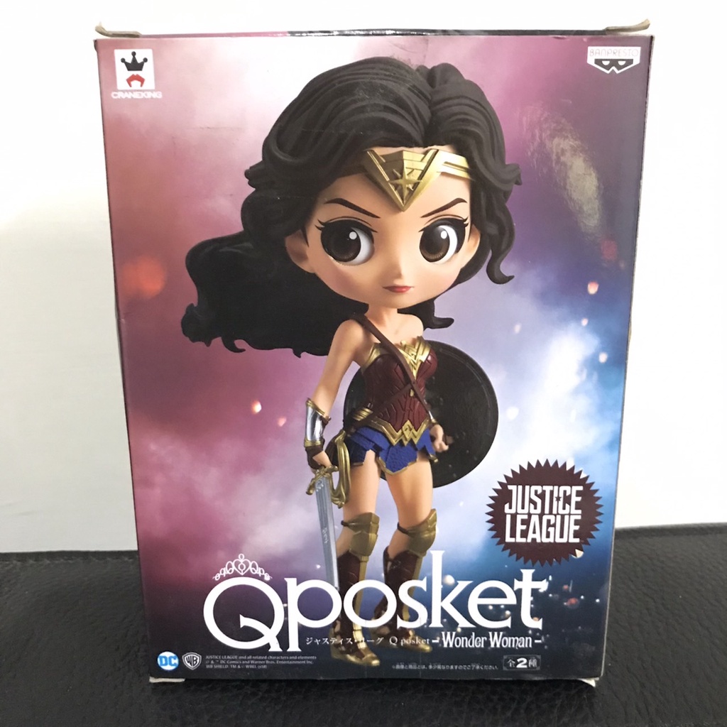 (拆擺一週) Qposket 神力女超人 A款 正義聯盟 大眼 公仔 Wonder Woman