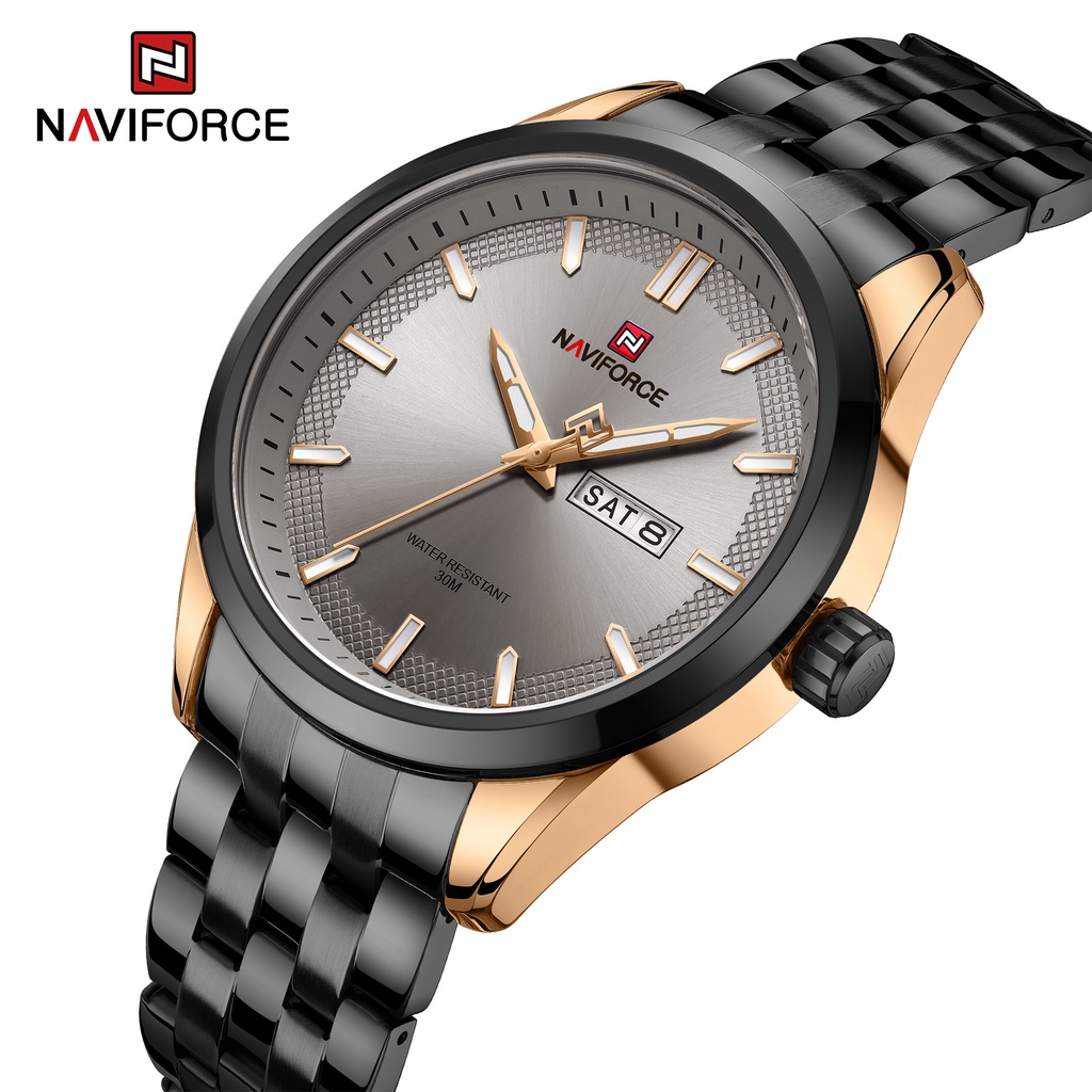 Naviforce 新設計運動軍事防水手錶模擬數字女士休閒手錶