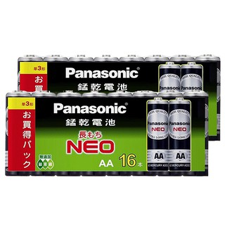 【國際牌Panasonic】碳鋅電池3號AA電池32入裝(R6NNT/1.5V黑錳電池/乾電池/公司貨) 現貨 廠商直送