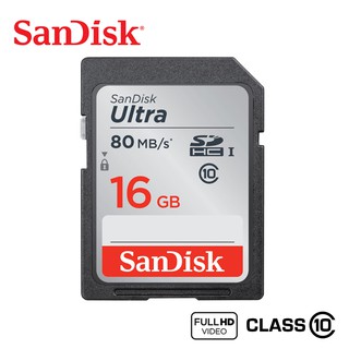 【相機卡】原廠正貨 SanDisk 16GB Ultra SDHC C10 SD 16G 80MB 相機卡 車用 記憶卡