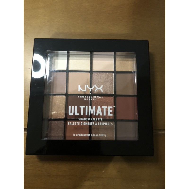 NYX ULTIMATE 16色眼影盤  warm neutrals