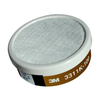 3M 3311K-100有機蒸氣專用濾毒罐附預濾棉(100cc) 需搭配3M3200、HF52單罐式防毒面具