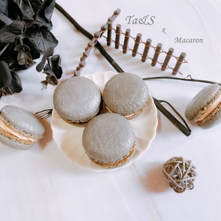 【Ta&S】法式單色馬卡龍 Macaron ３入單裝 § 灰色／褐色／斑點色／黑點色§經典馬卡龍 圓形馬卡龍 單色馬卡龍
