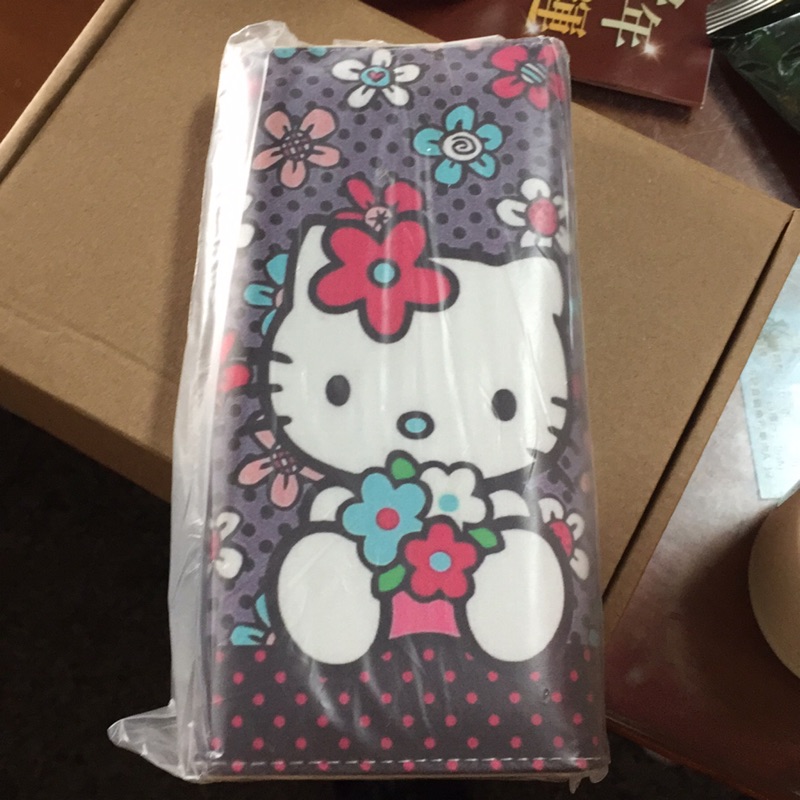 Hello kitty 長夾 紫色長夾 皮夾