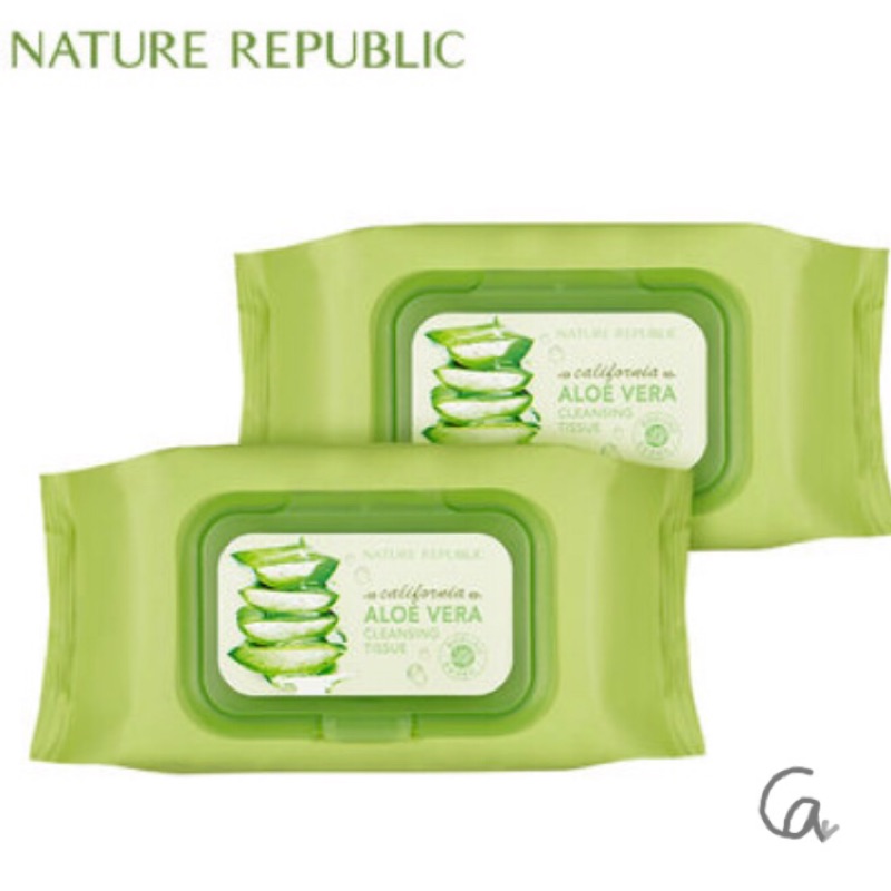 現貨 Nature republic 蘆薈溫和卸妝巾