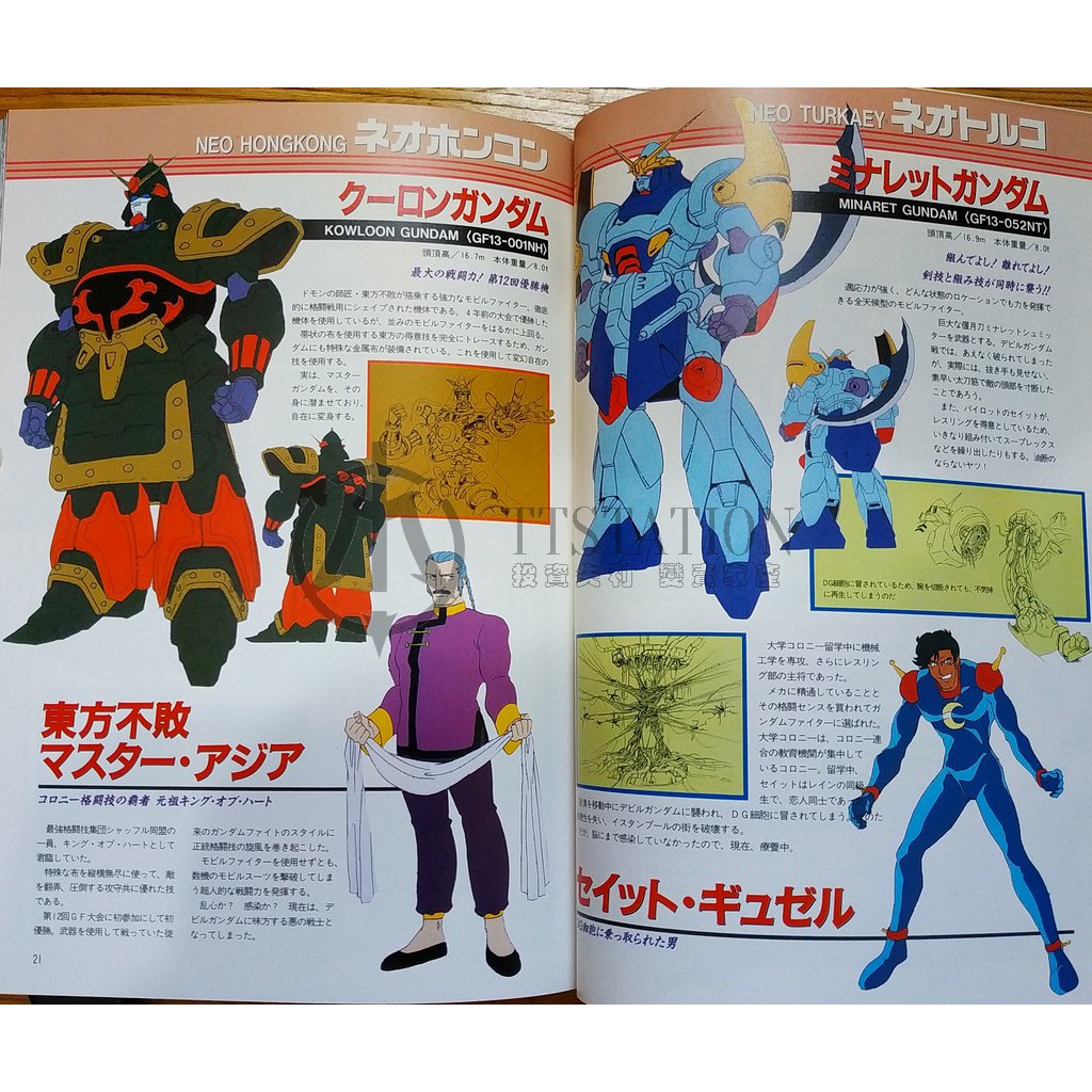 機動武鬥傳g鋼彈gundam Fight Hand Book 機動武闘伝gガンダム多門東方不敗 蝦皮購物