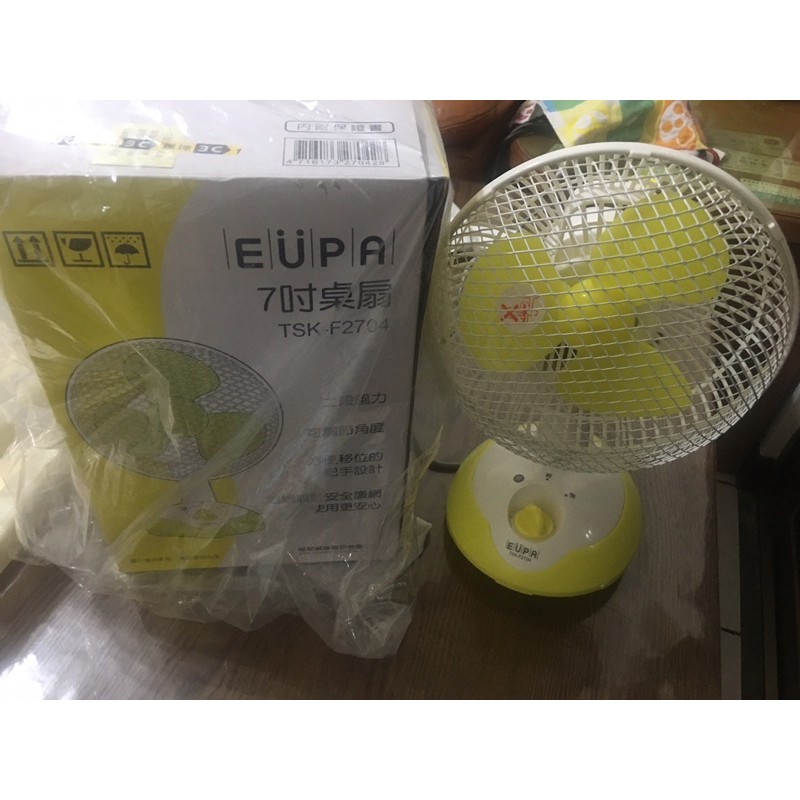 二手-EUPA 7吋 桌扇 電扇 風扇 二段風力